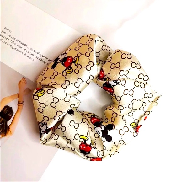(10) Mickey Mouse Hair Scrunchies - Picture 3 of 4